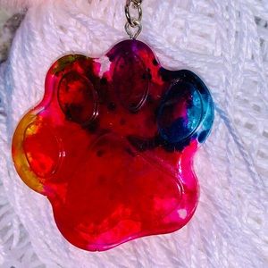 Watercolor keychain